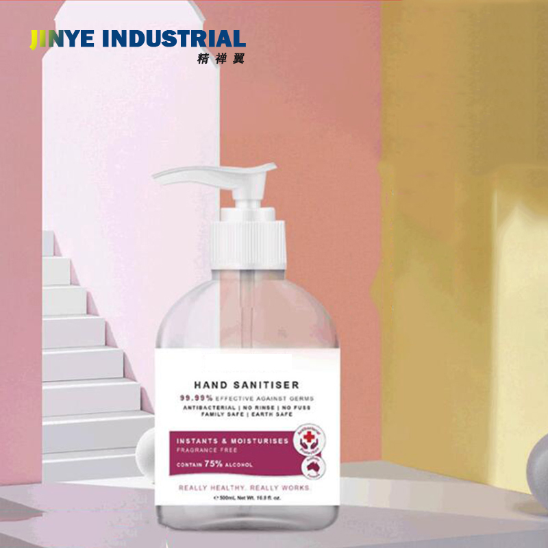 75% Alcohol Hand Sanitizer Bottle with Pressed Pump