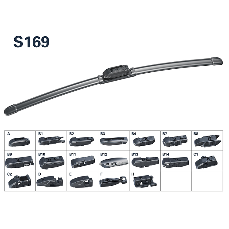 Deerxuan S169Y Universal Soft Multifunctional Car Windshield Wiper Blade