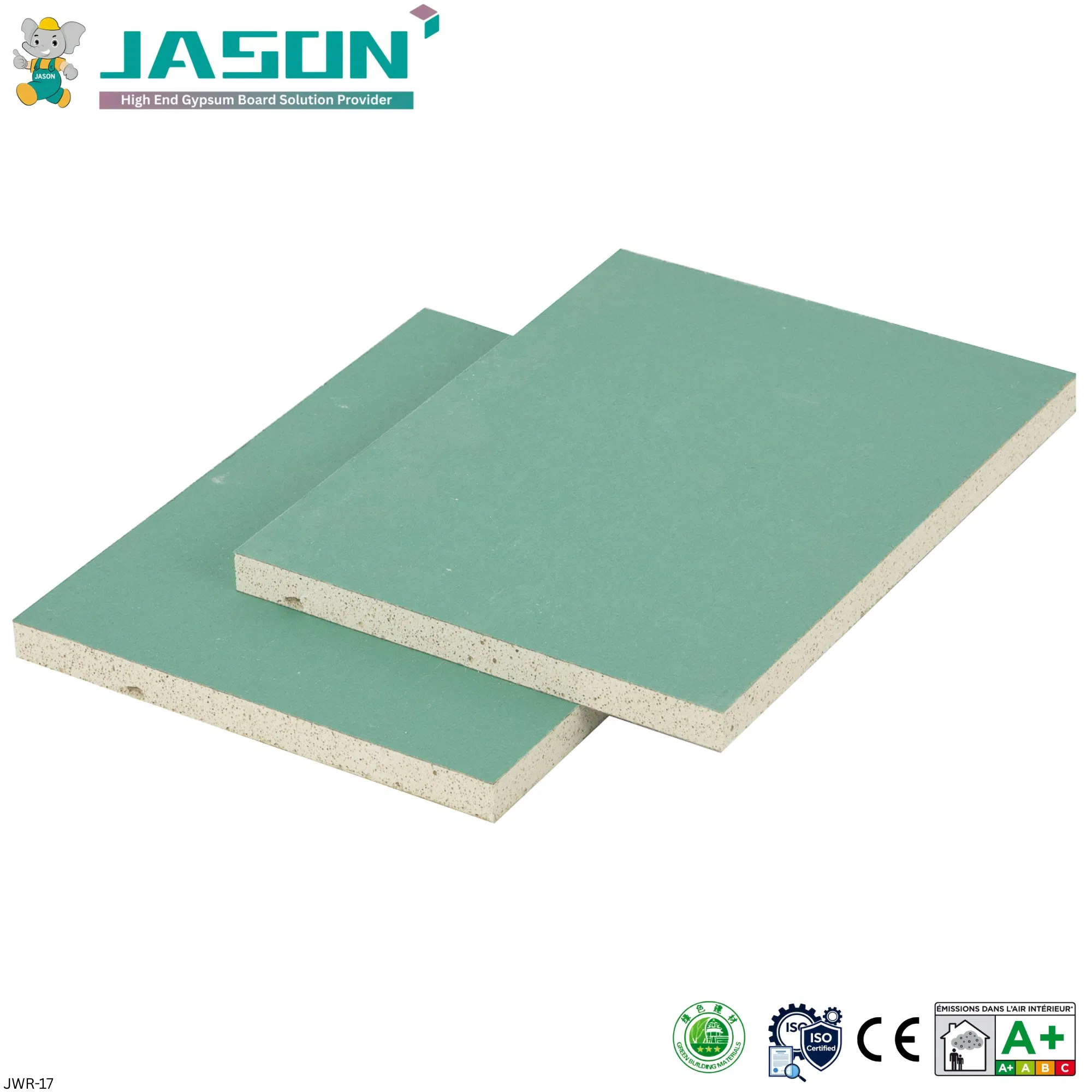 Jason Water-Resistant Gypsum Board JWR-17, CE Certification