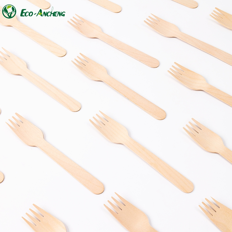Eco-Friendly Birch Wood Disposable Cutlery Set for Restaurants