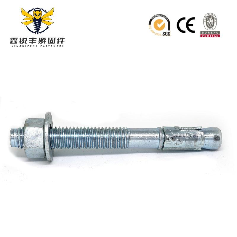 Customized Wedge Anchor Galvanizing Finish Carbon Steel Expansion Bolt Anchor for Concrete