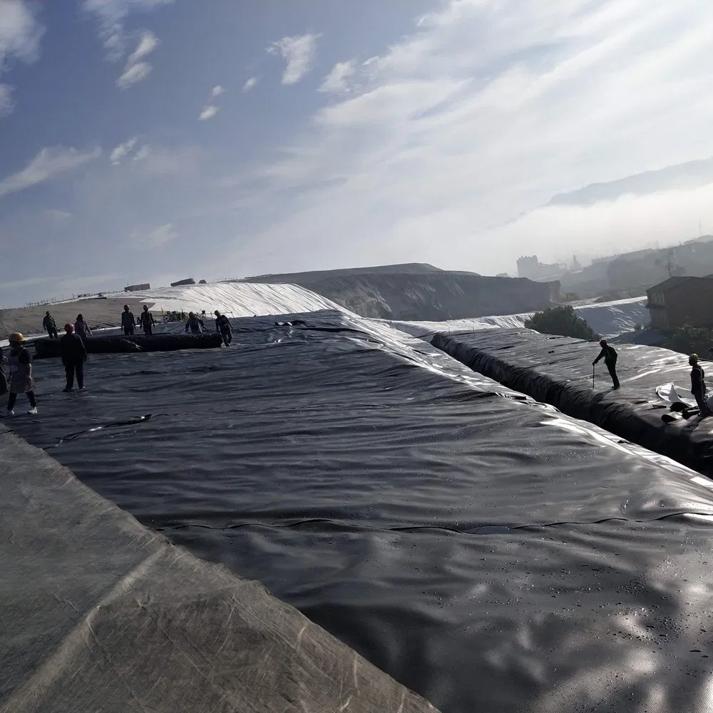 High Strength HDPE Black Color Plastic Landfill Liner Geomembrane for Sanitary Engineering