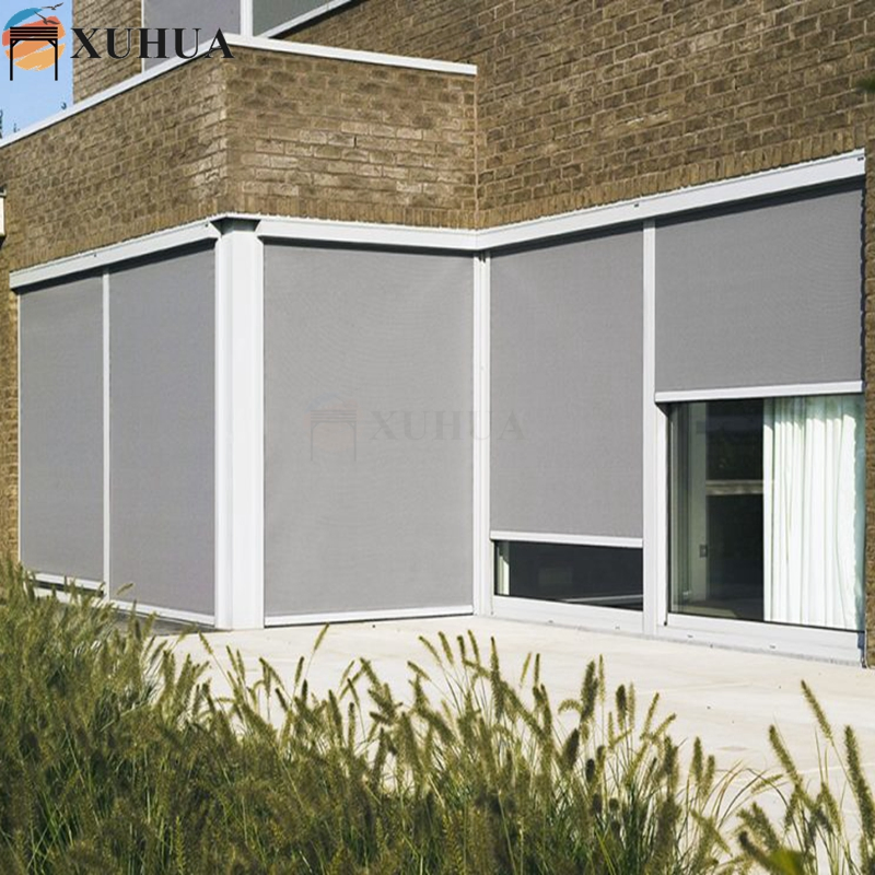 Xuhua Roller Blinds Motorized Zip Track Electronic Waterproof Outdoor Venetian Roller Shades