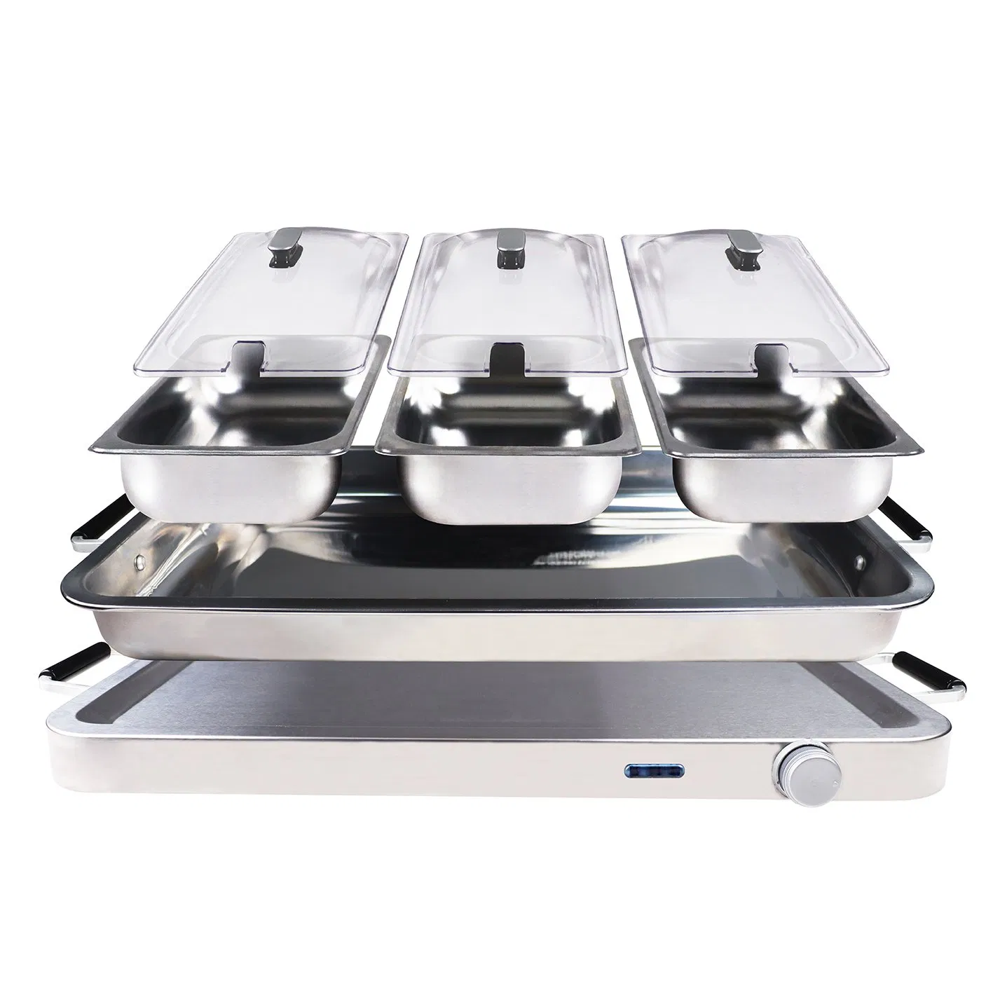 Deluxe Stainless Steel Buffet Warmer for Parties and Gatherings