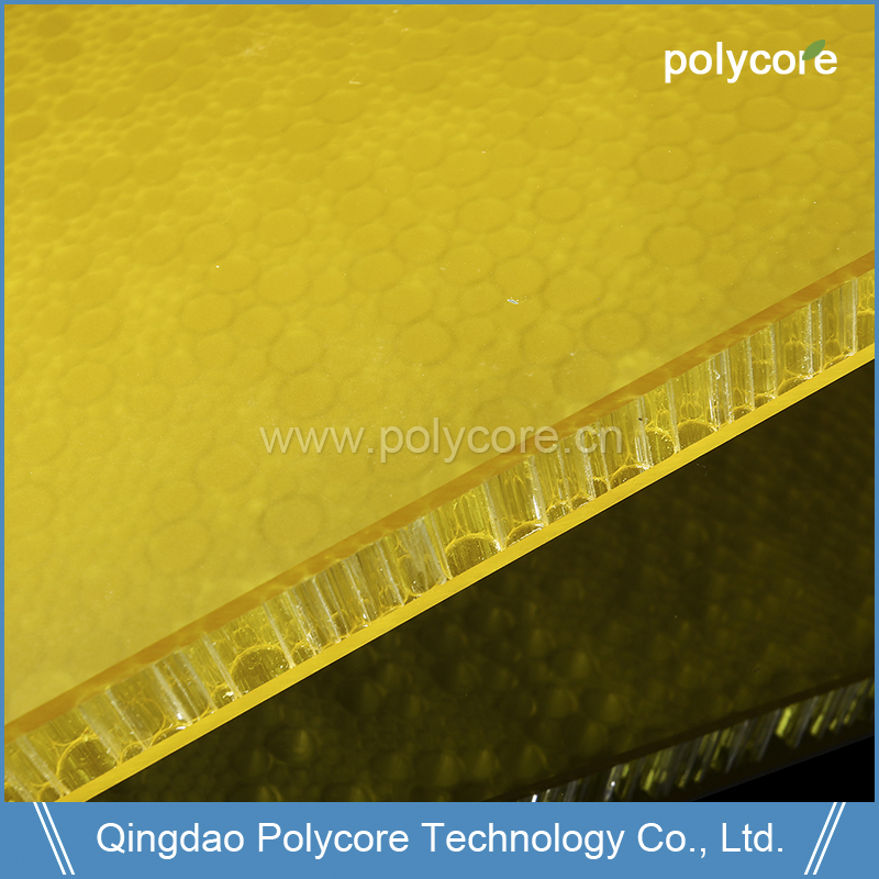 Waterproof Fire-Retardant Light Weight Stiffness Light Transmission PC Honeycomb Core Plastic Honeycomb Core