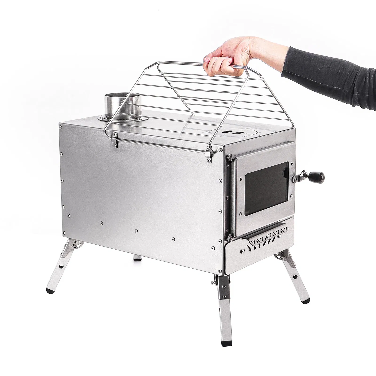 Портативная дровяная печь для сауны из нержавеющей стали