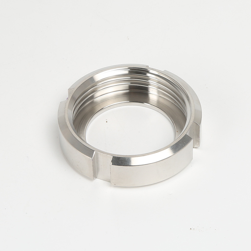 High-Quality SS304 Flat Joint Union Nut for Sanitary Systems