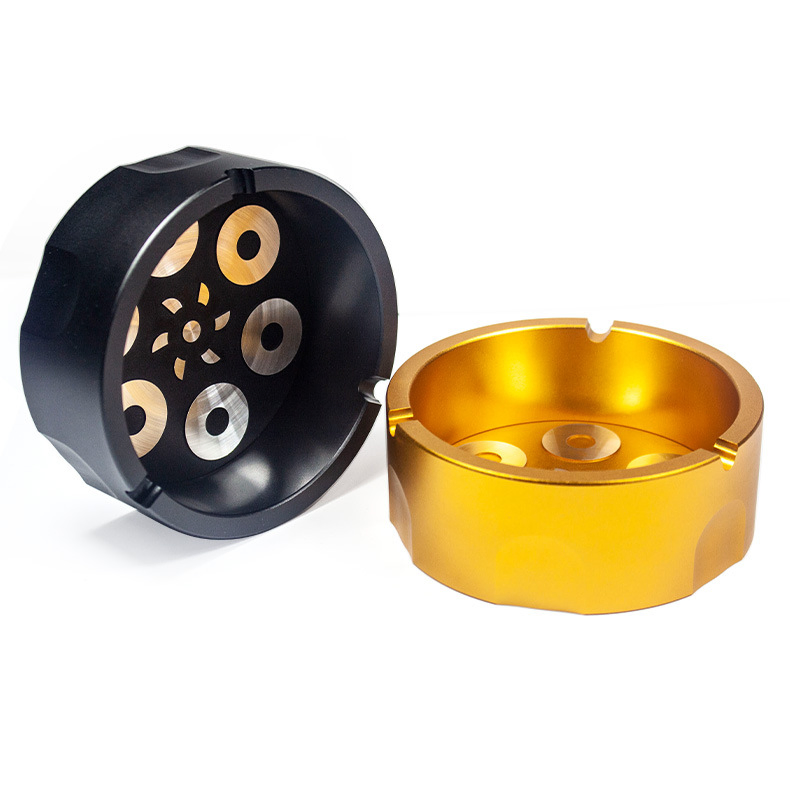 Metal Aluminum Alloy Cigarette Ashtray DAB Tool Revolver Ashtray Smoking Accessories