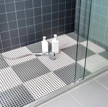 Eco-Friendly PVC Indoor Non-Slip Interlocking Floor Mat for Drainage