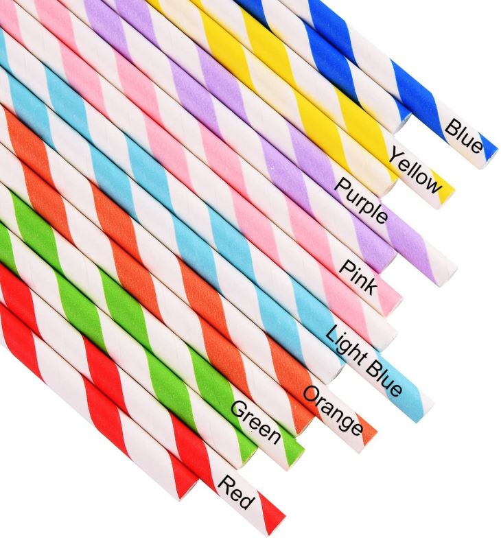 Eco-Friendly Disposable Healthy Drinking Straw Drinkware, BPA-Free Paper Straws