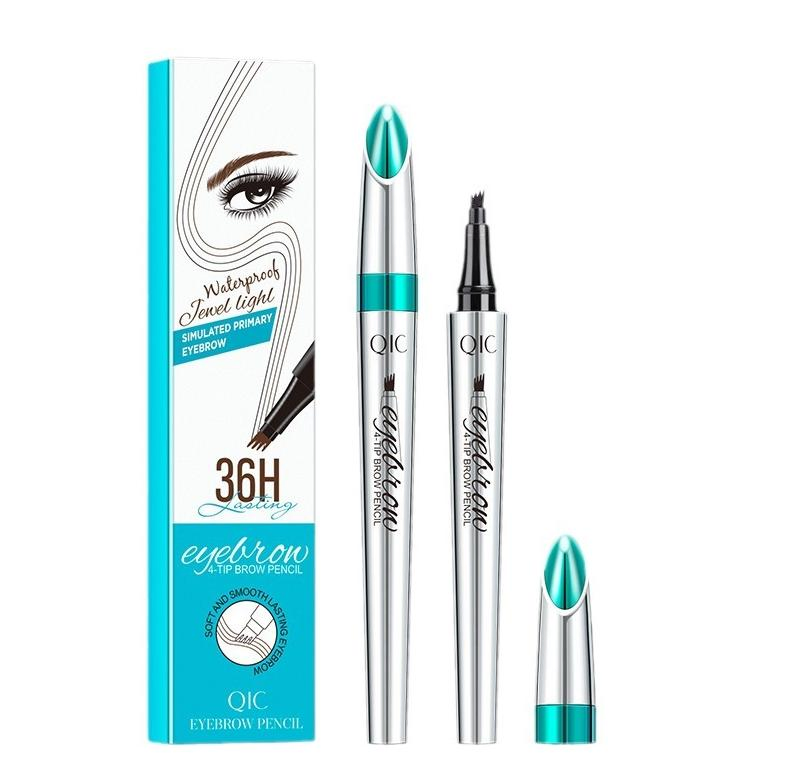 Online Wholesale and Retail Make up Four Prong Liquid Eyebrow Pencil Waterproof and Sweat Proof Liquid Eyebrow Pencil Magic Liquid Eyeliner Pen