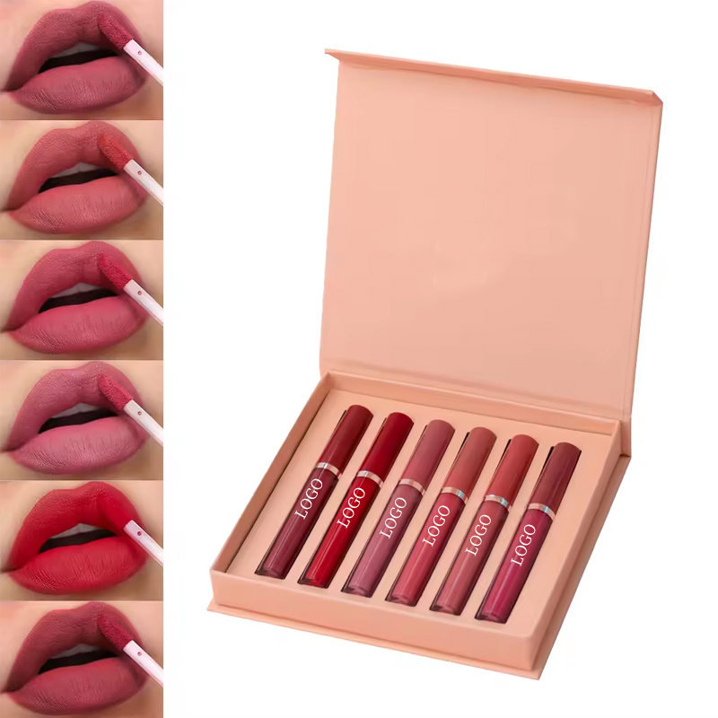Ditong OEM ODM Nude Vegan Matte Lip Gloss Long Lasting Lip Glaze High Pigment Lipstick