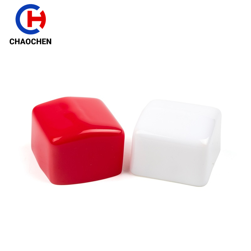 1-1/4" Inch Clear Plastic Packing Tube Cap Square Flexible Plastic Vinyl Caps for Square Tube Post Protection