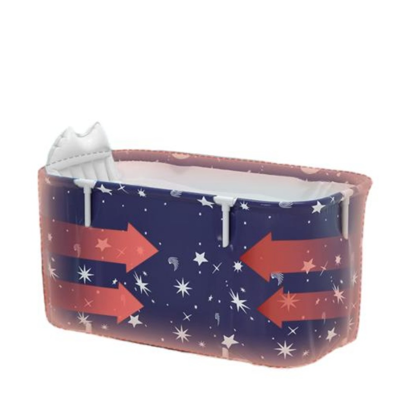 Portable Foldable Thick Material SPA Bathing Bucket Large Capacity Waterproof Bath Tub