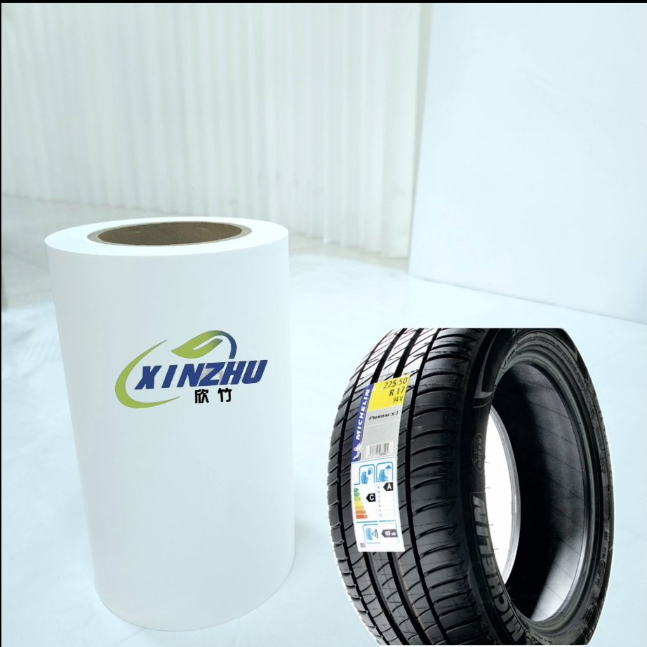 75mic Matte Synthetic Paper for Tires Labels, Tear-Resistant Self-Adhesive Label Material