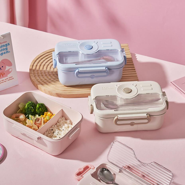 Stainless Steel Bento Box Lunch Box with Compartment for Kids Adults School Office