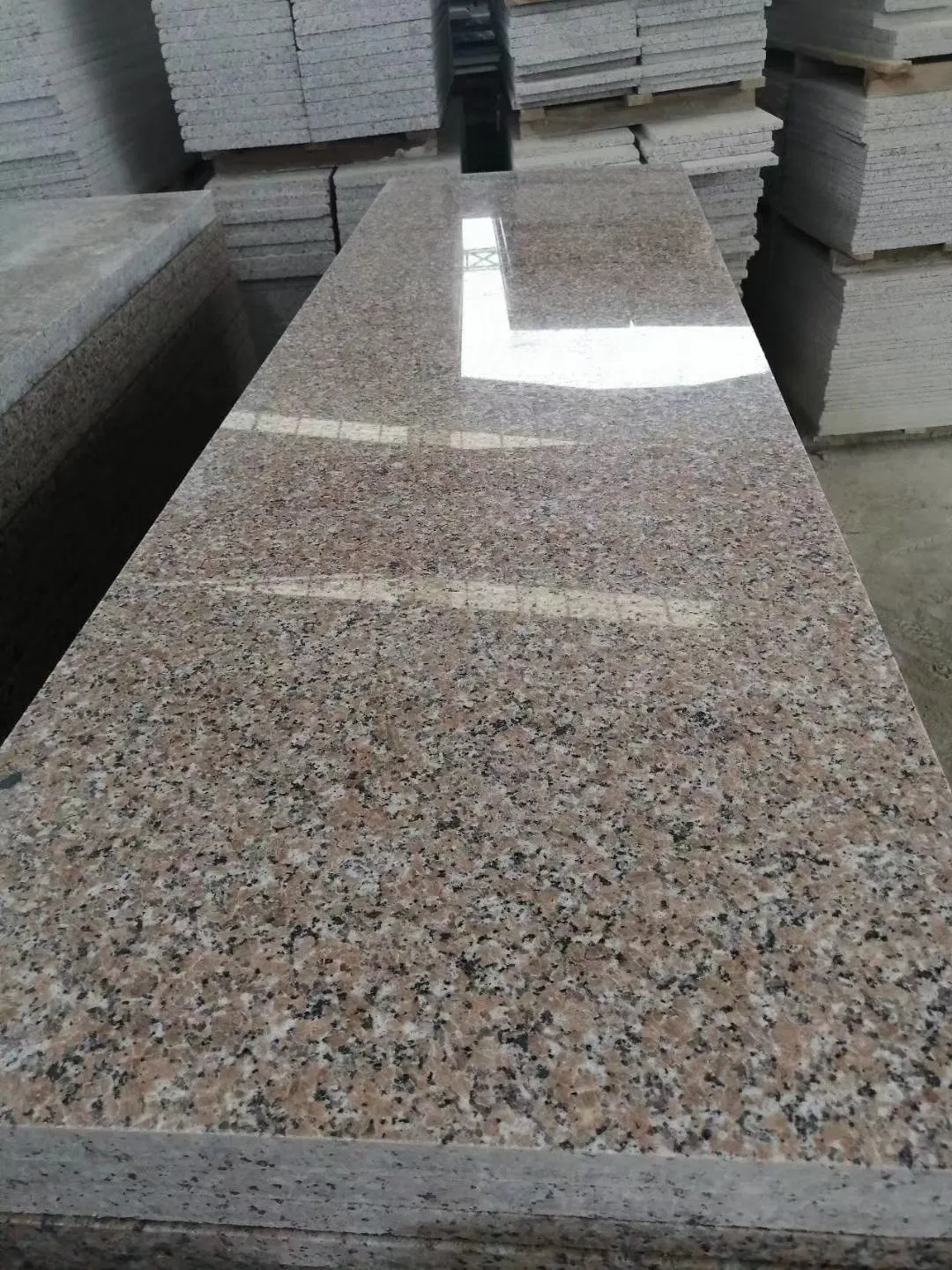 Cheap Price Natural Stone Rose Pink Granite Stairs Steps Polished