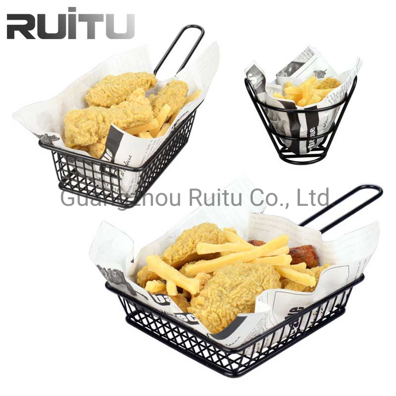 Net Strainer Kitchen Cooking French Fries Serving Snack Cup Holder for Fried Chip& Chicken Fryer Small Stainless Steel Wire Mesh Gold Mini French Fry Basket