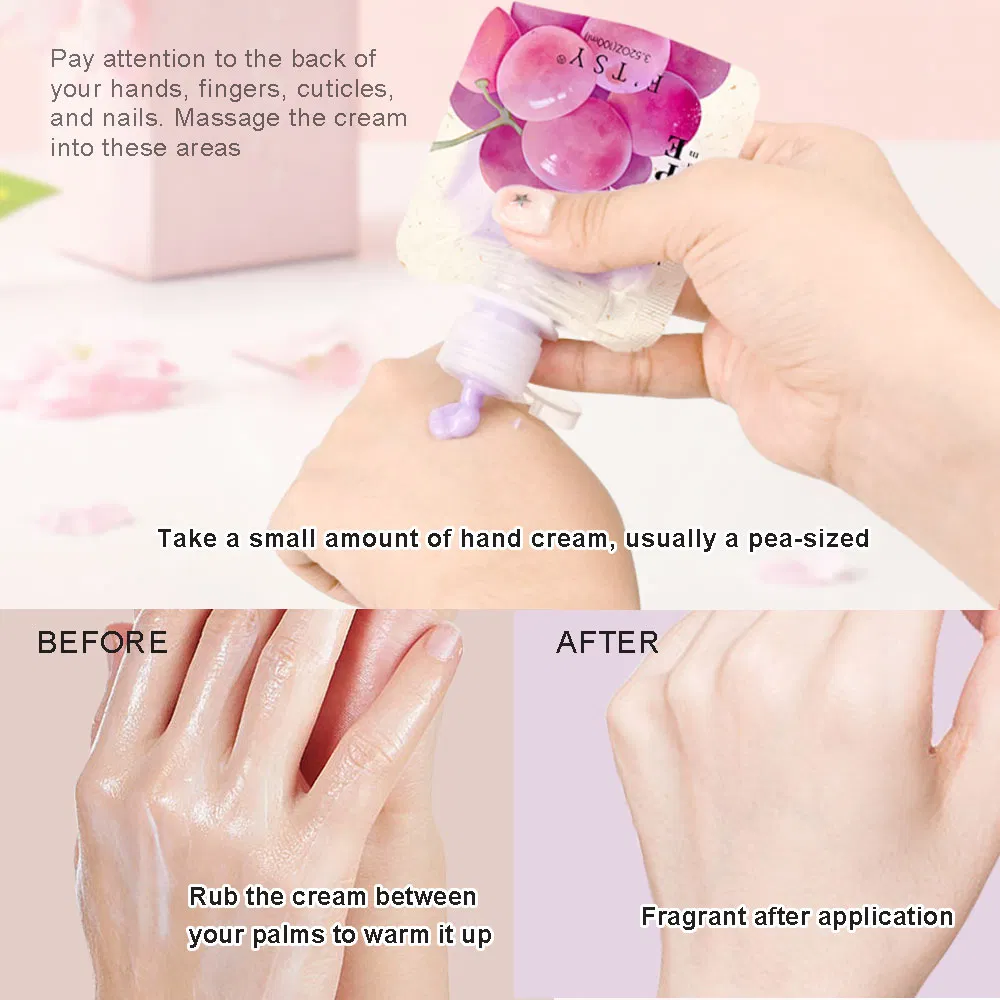 Private Label Fruit Whitening Hand Cream Non-Greasy Whitening Nourishing Hand Cream for All Skin