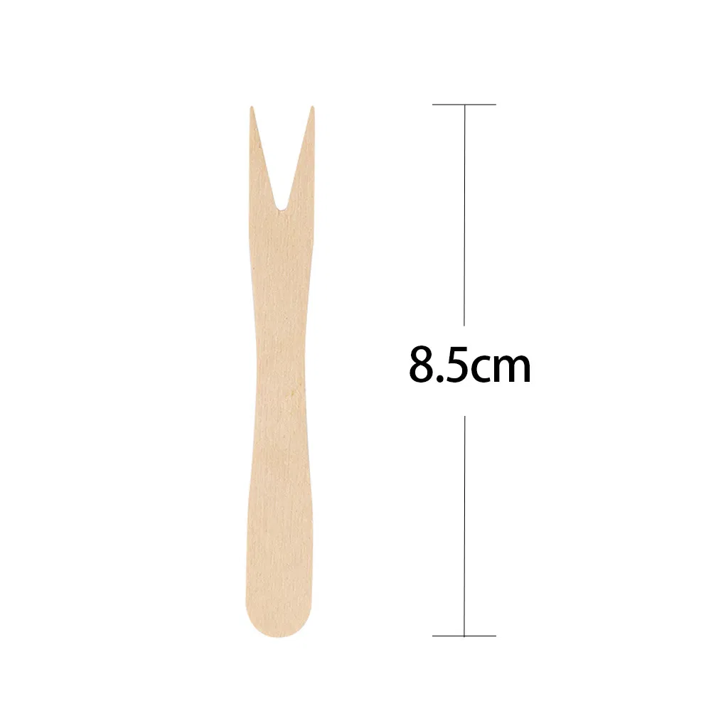 Biodegradable Bamboo Forks Perfect for Desserts and Dim Sum