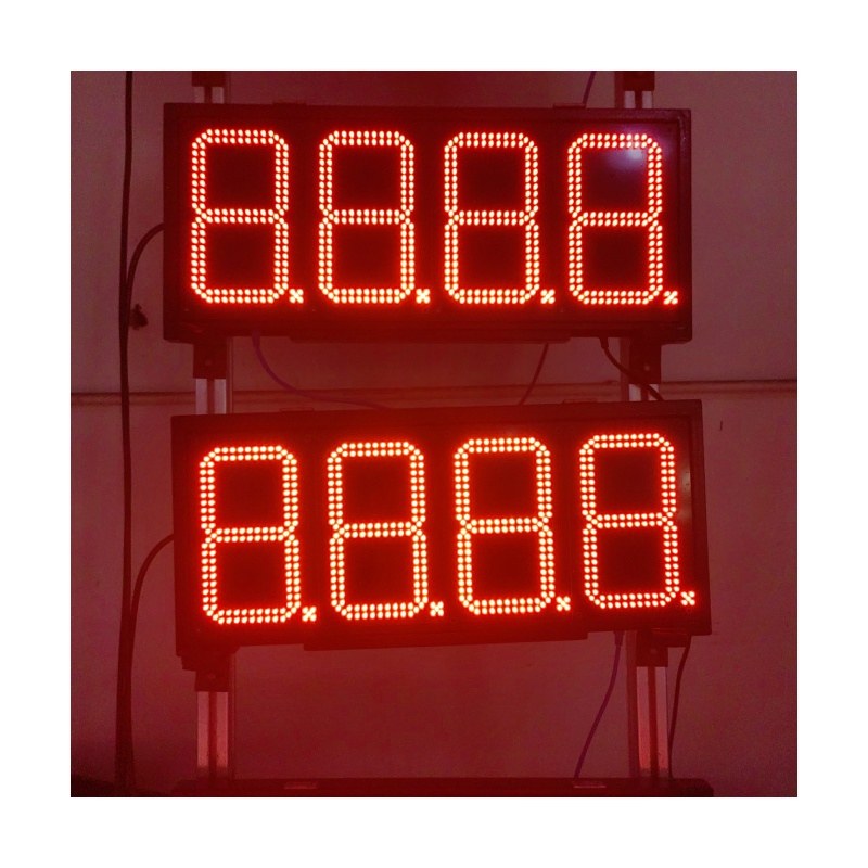 Hot Sale 7 Segment LED Display 10 Inch Gas Station Sign LED Petrol Price Digital Display Price