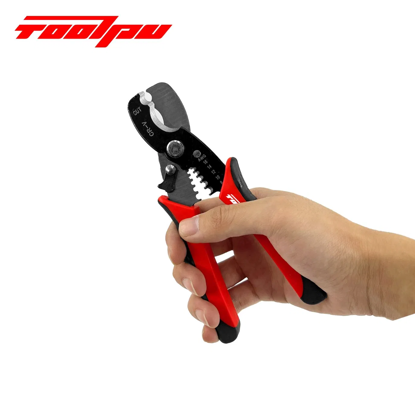 Клещи-стриппер из хромванадиевой стали Toolpu, 8 дюймов