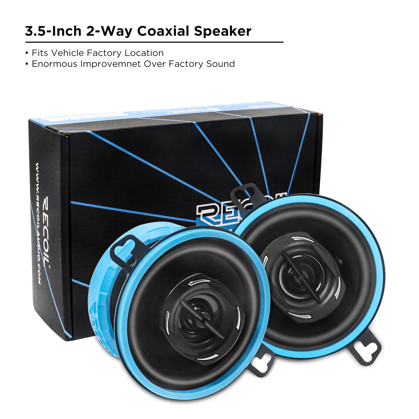 Edge Rcx35 Echo Series 3.5-Inch Car Audio Coaxial Speaker