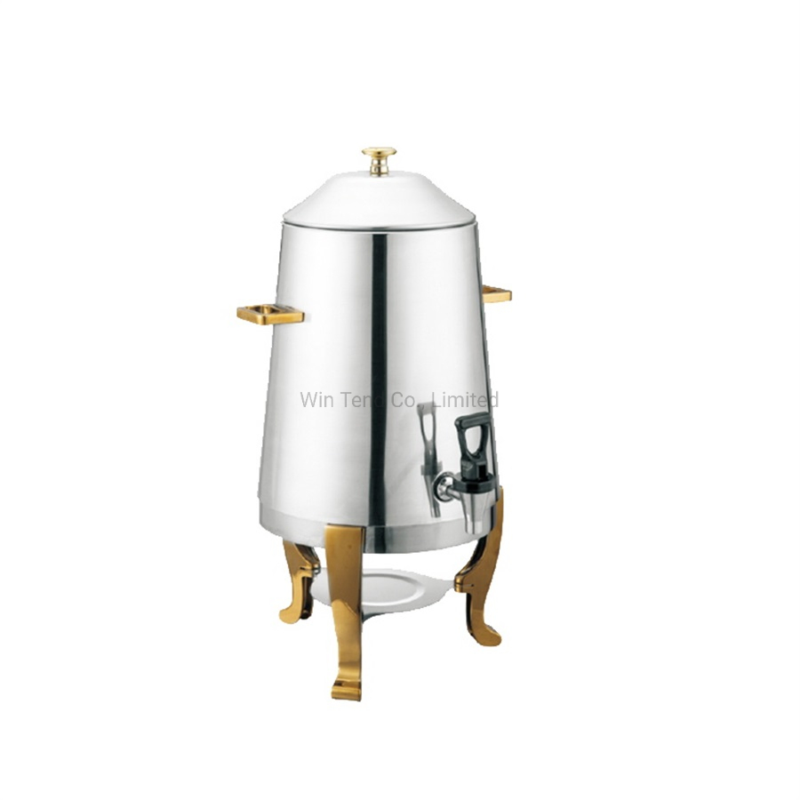 Commercial Hotel Restaurant Stainless Steel Portable Manual Coffee Urn with Stand Base