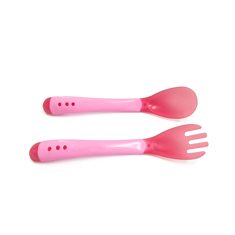 BPA Free Food Grade Non-Toxic Silicone Baby Training Feeding Spoon