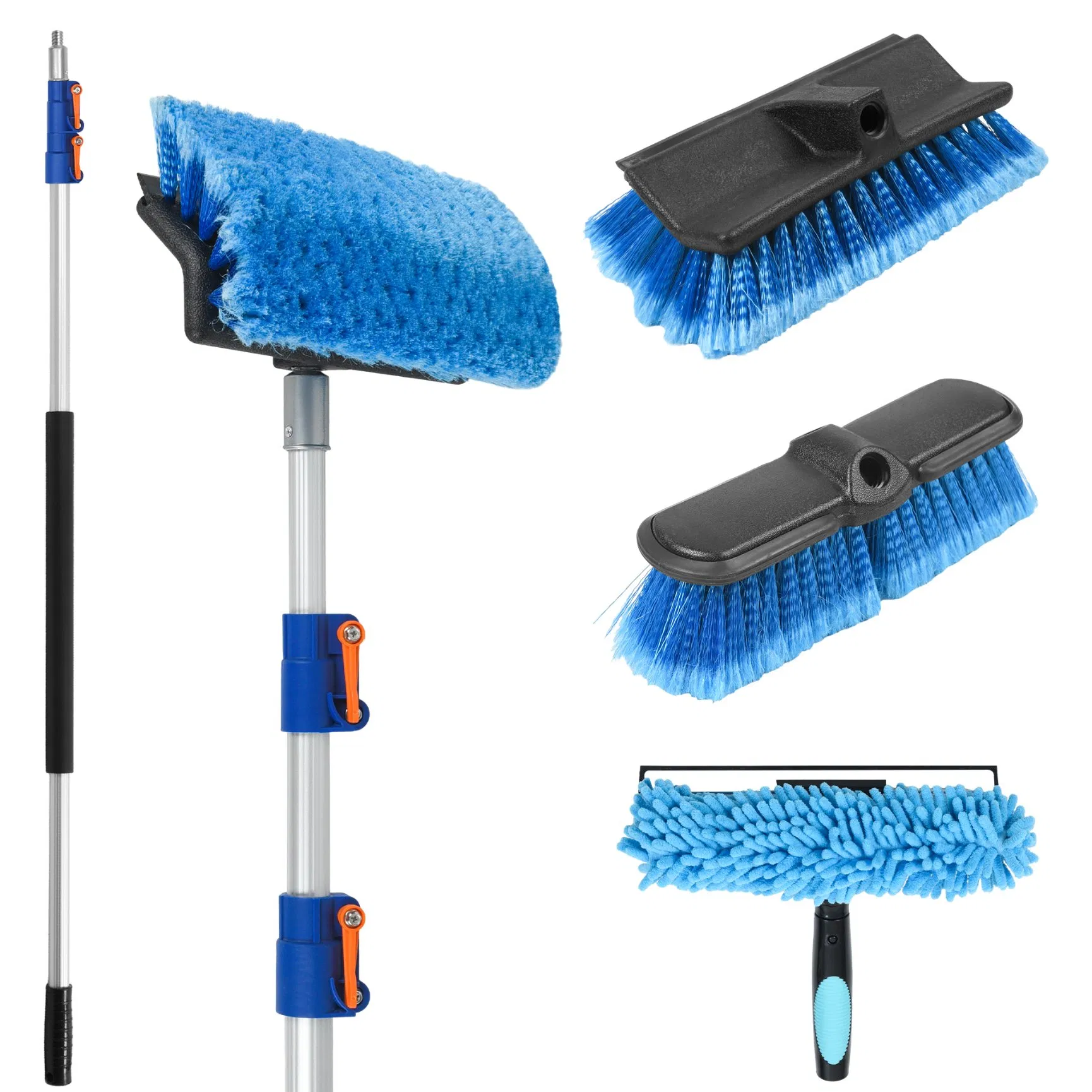 3 in 1 Telescopic Window Cleaning Squeegee Set 12FT Car Cleaning Kit