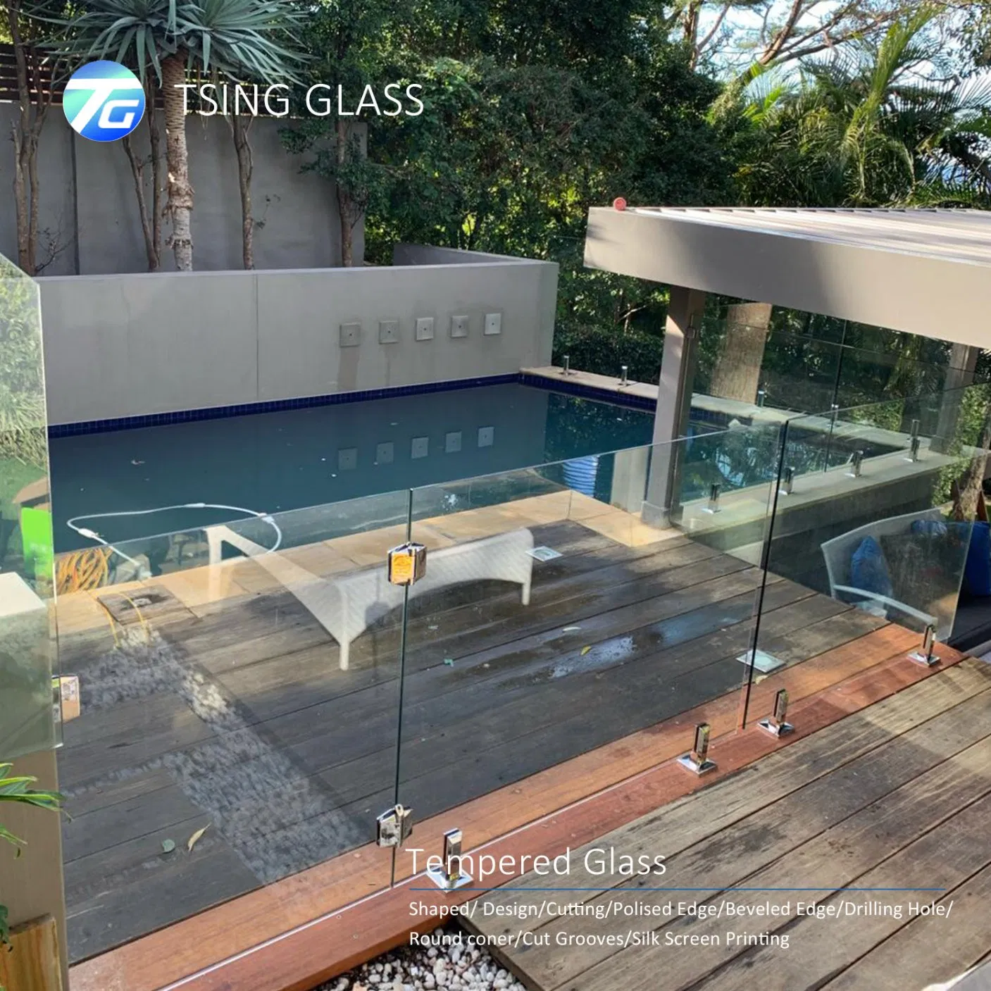 High Quality Clear & Tinted Tempered Toughened Glass Building Glass Factory