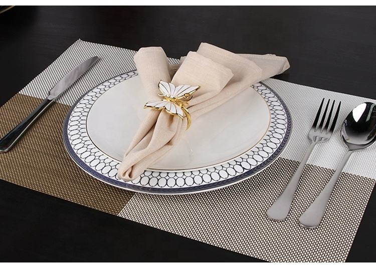 High Quality Europe Style 100% Polyester Lamour Satin Napkin for Hotel Airplane Wedding Banquet Use