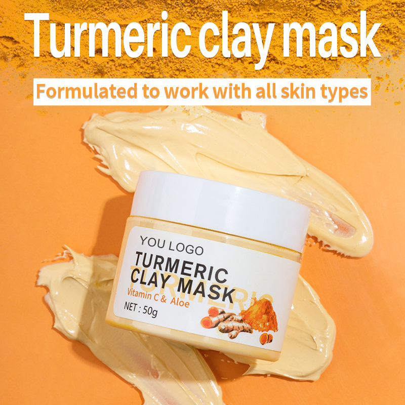 Beauty for Acne Dark Spots Smooth Refine Pores Skin Care Turmeric Vitamin C Mud Mask Cosmetics
