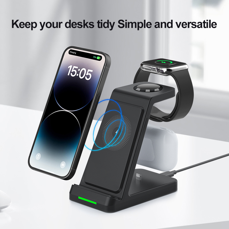 3in1 Wireless Charger Magnetic Wireless Charger for Phone Watch Wireless Charger