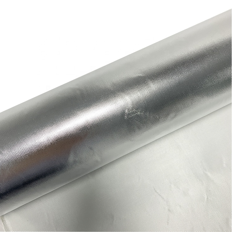 Aluminized Foil Thermal Heat Insulation Material Backed Aluminum Fiberglass Cloth for House