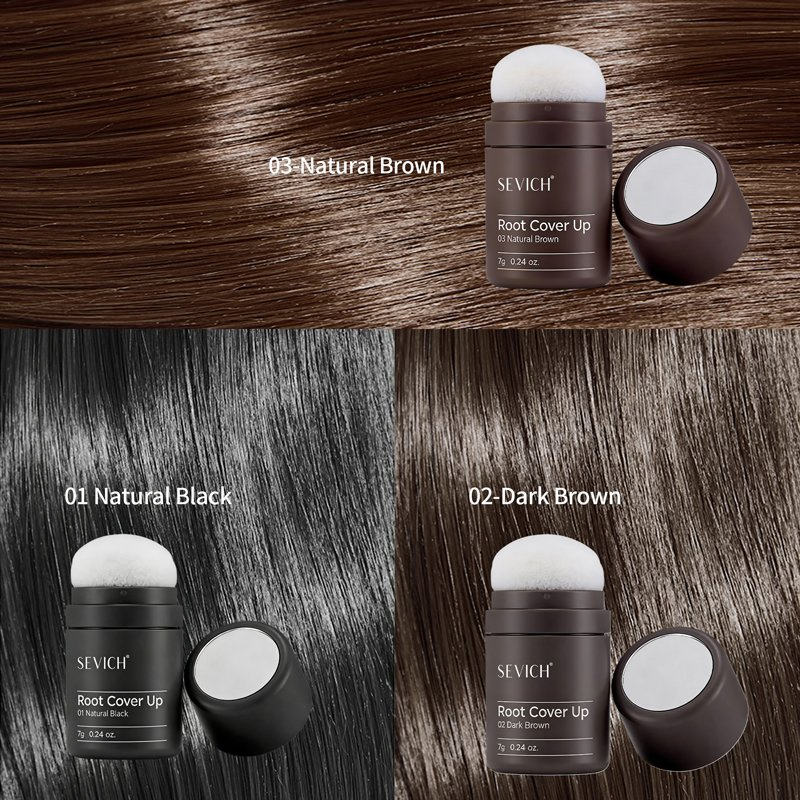 New Long Lasting Root Cover up Powder Natural Grey Hair Concealer Hairline Powder Waterproof