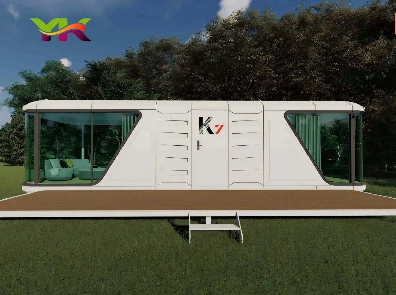 Modern Integrated Pod Space Capsule Capsule with Smart Home Factory Price Tiny Home Complete Prefab Apple Smart House Capsule Homestay Hotel