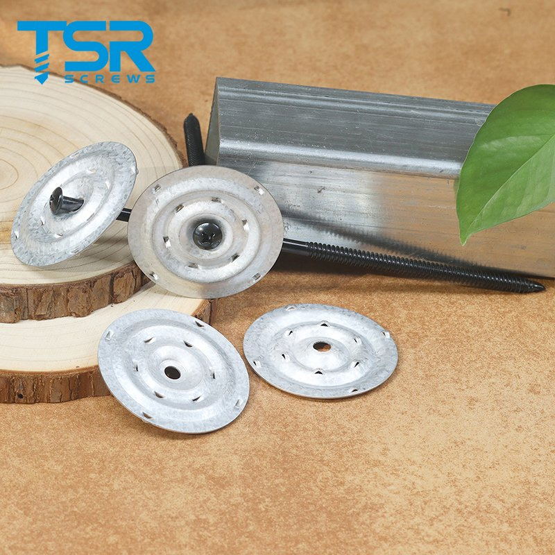 TSR/Tsingri AZ-55 Galvalume Steel Barbed Sheet Metal Seam Plates for Insulation & Membrane Screws