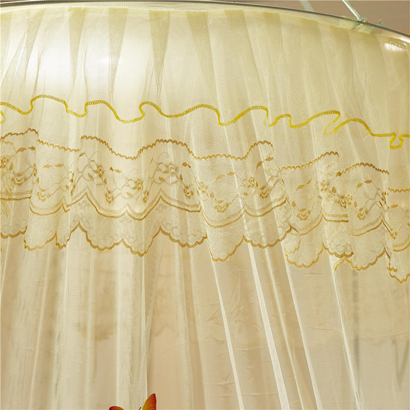 Mosquito Net Court Style Romantic Gradient Color Round Mosquito Net