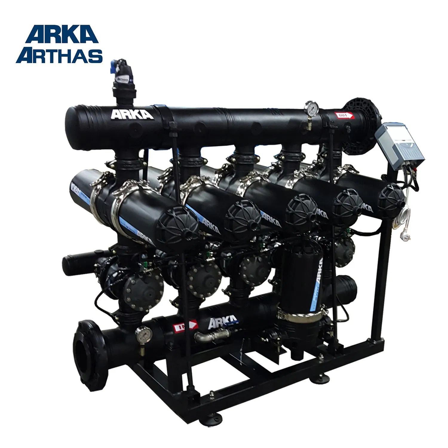 4" 5 Unit Automatic Backwashing Disc Filter System for Golf Irrigation Systems