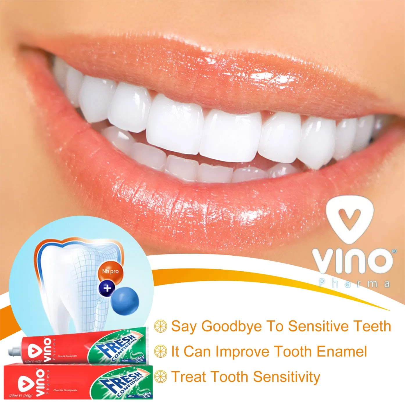 Vianor Hismile Whitening Fluoride Watermelon Flavour Tooth Paste