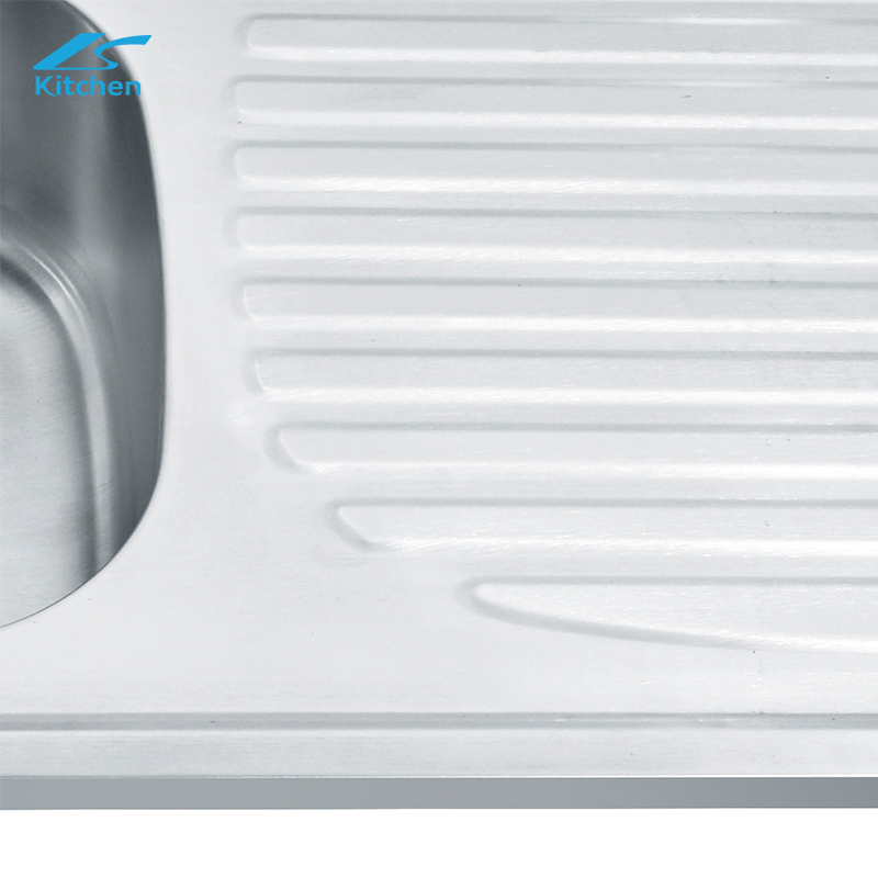 K-10050f Lavabo Unique Drainboard Stainless Steel Sink 304 Basin Deep Laundry for Cabinet Kitchen Sink RV Motor Sink