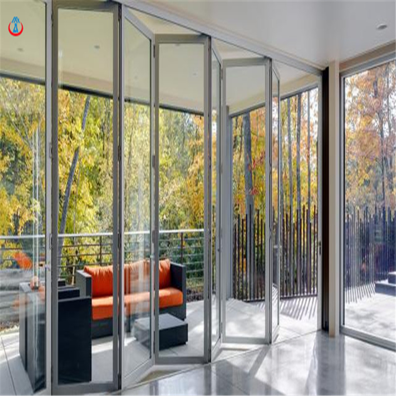Heat Prevention Soundproof Thermal Insulation Aluminum Folding Doors