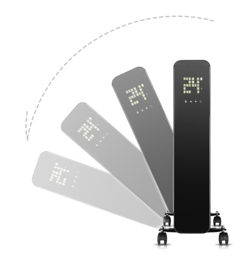 Automatic Remote Control Quiet Durable LED Oil Filled Radiator Heater Electric Oil Heater for Home and Office Use