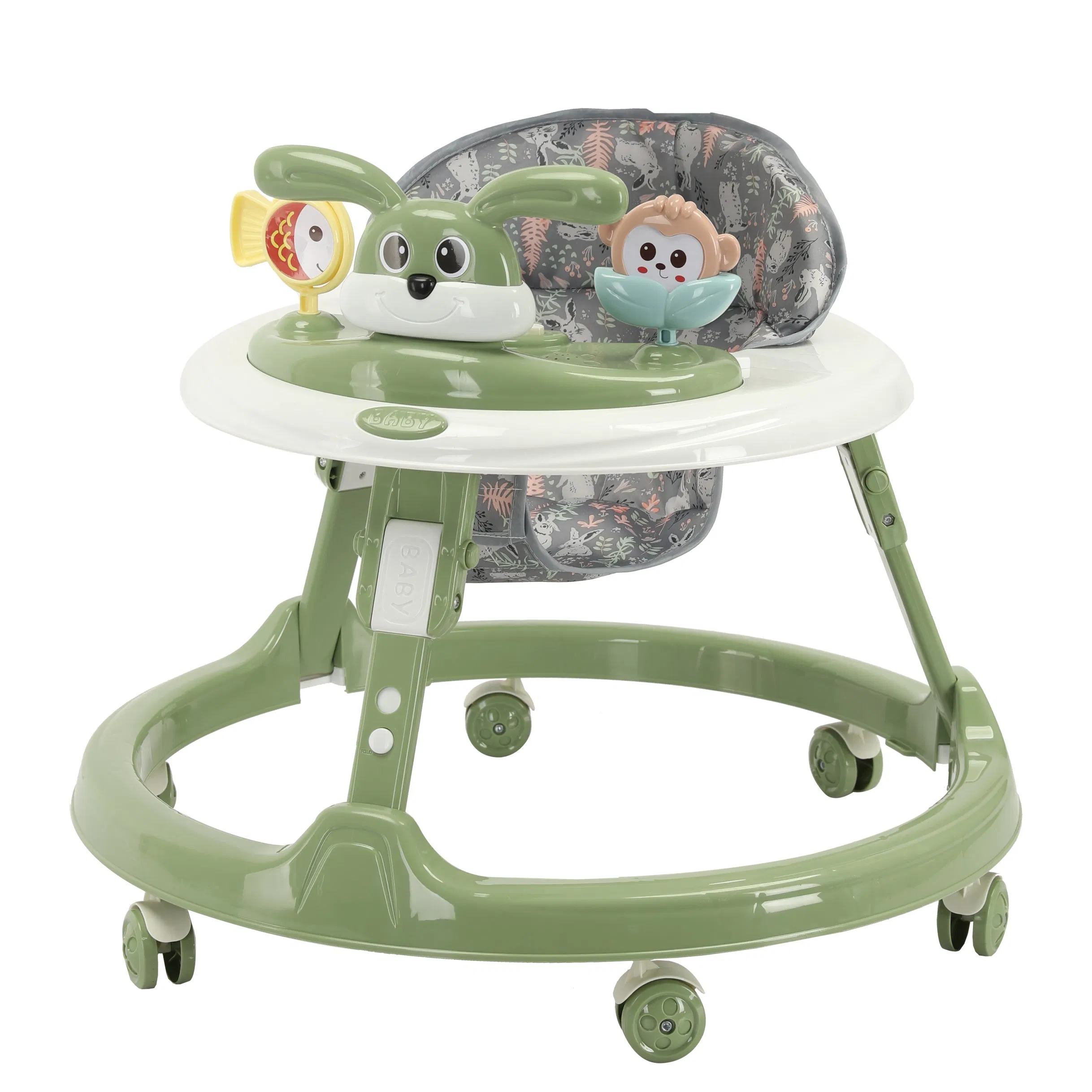 Newly Designed Multifunctional 6-Wheel Baby Walkers/Children's Walking Aid Toy