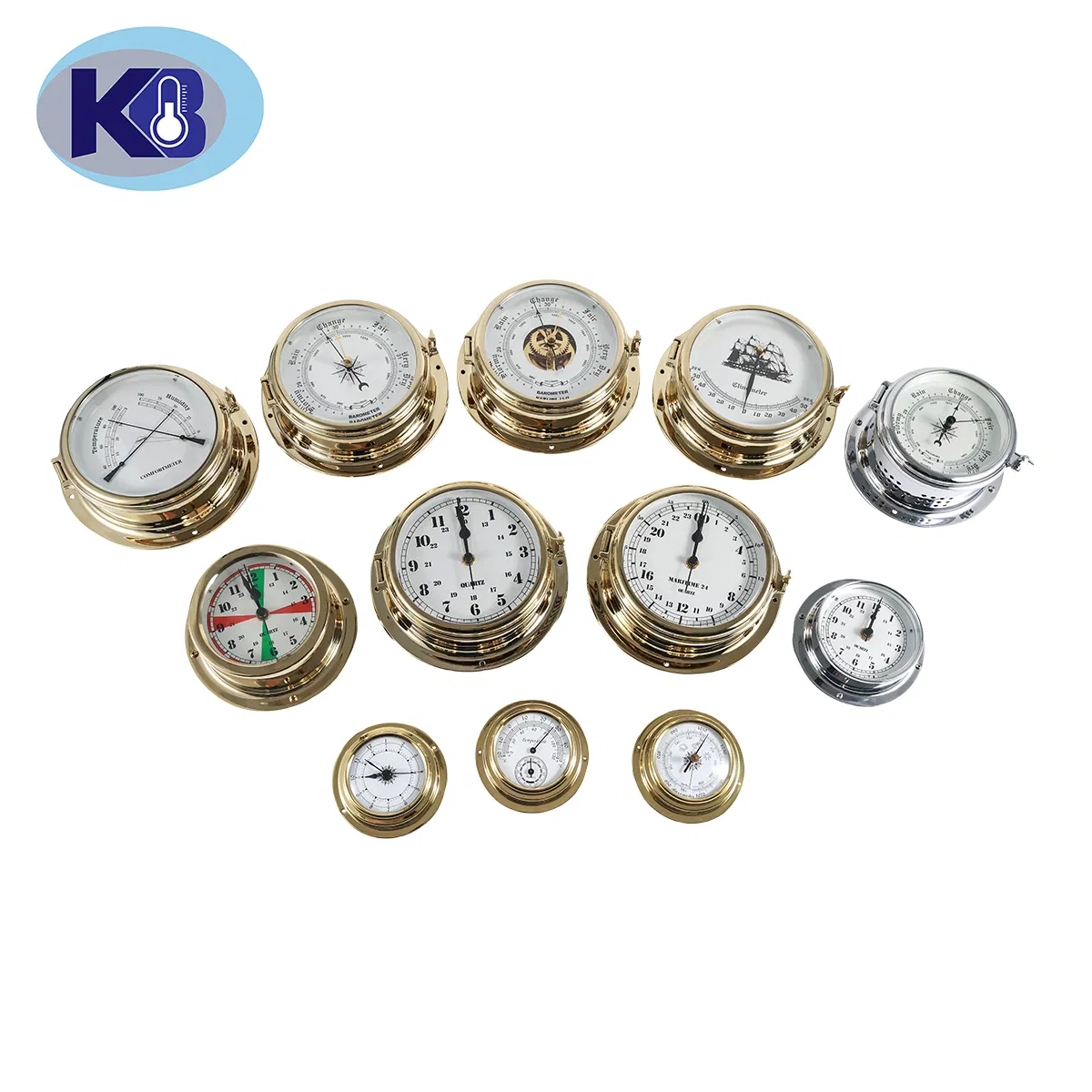 Stylish Nautical Steel Barometer for Elegant Home Decor