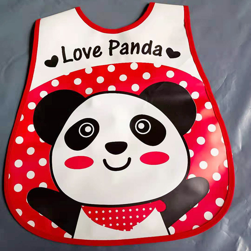 OEM Factory Eco-Friendly Waterproof Washable Reusable Durable Sleeveless PEVA Baby Bibs