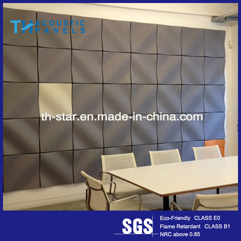 Wholesale 3D Wall Acoustic Pet Fiber Ceiling Board Wall Sound Absorbing Acoustic Panel for Recording Studio