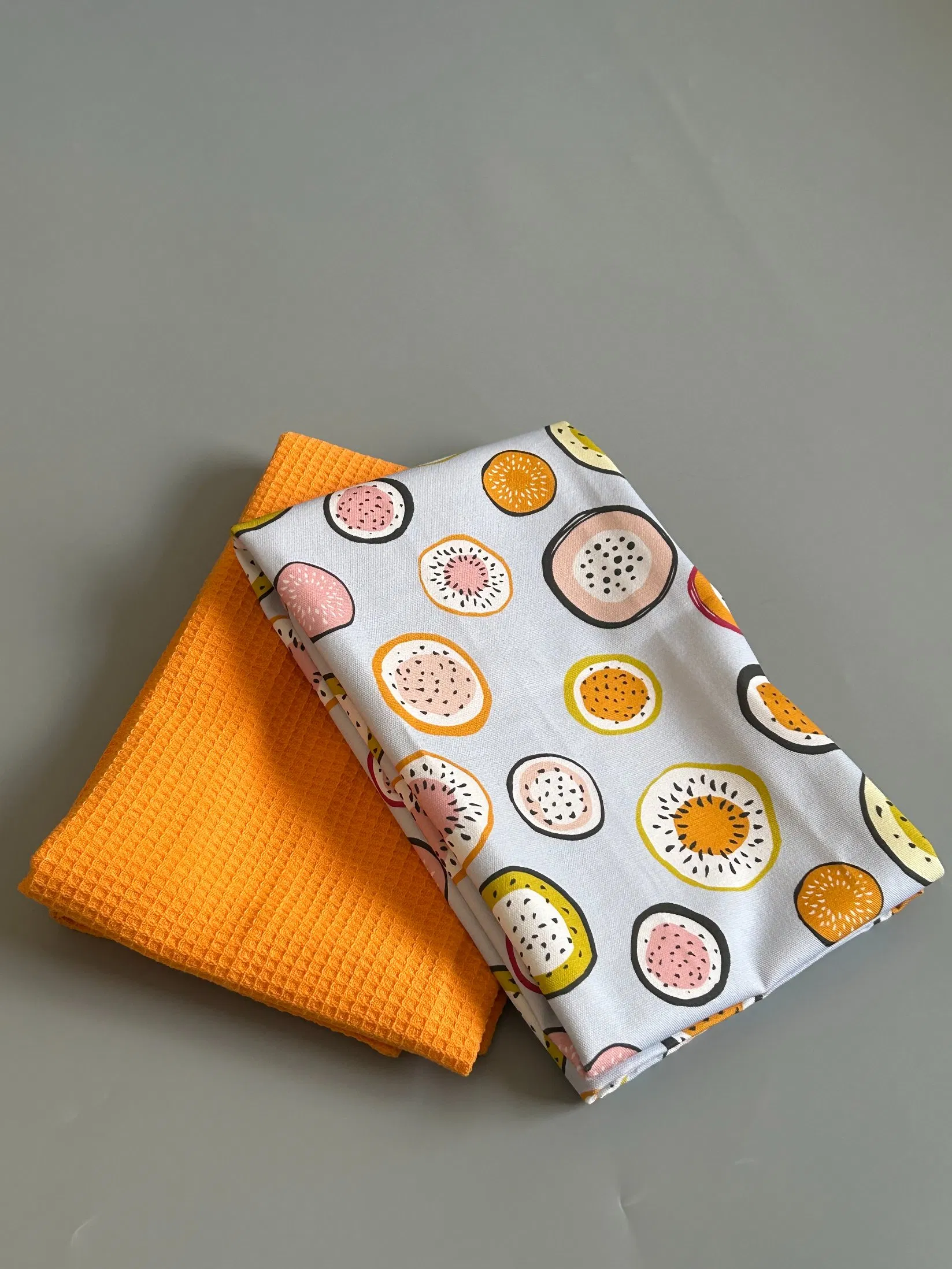 Custom Printed Kitchen Cotton Waffle Napkins Tea Towels