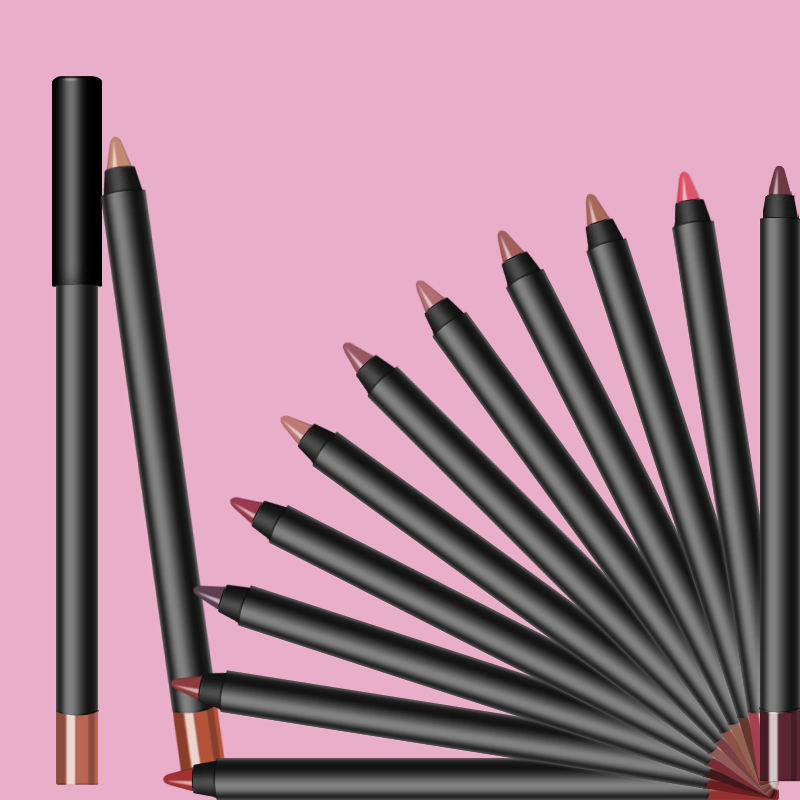 High Quality Vegan Waterproof Custom Creamy Lipliner Pencil Private Label Lip Liner